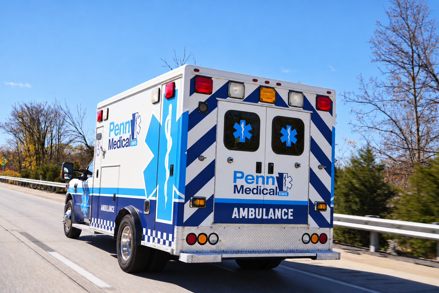 Penn Medical EMS transport vehicle